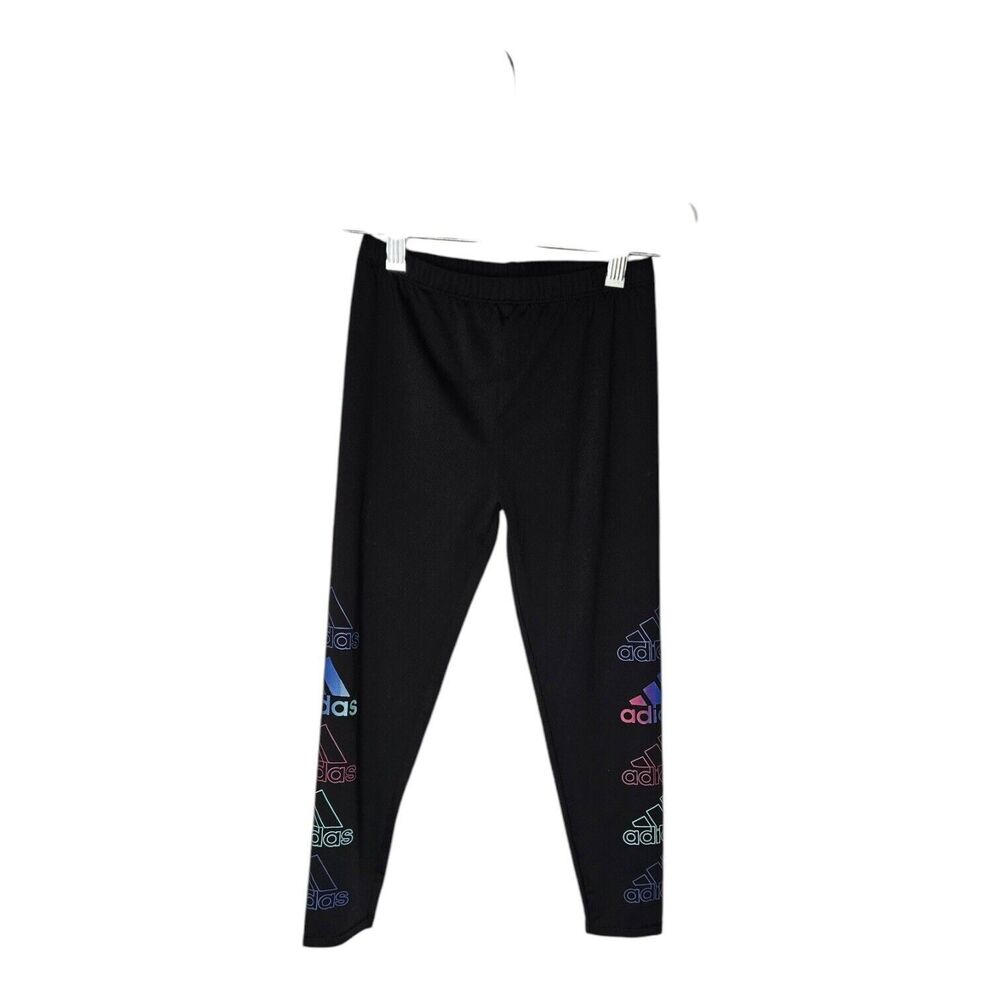 Adidas Girls Leggings Pants Sz. 7 Black